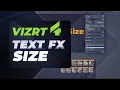 Vizrt 4 Text FX Size Plugin Tutorial