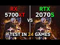 RX 5700 XT vs RTX 2070 SUPER Test In 24 Games at 1080p Late 2024