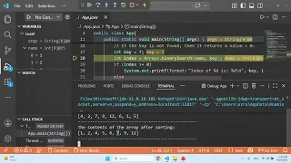 Java Arrays Class Methods sort binarySearch fill