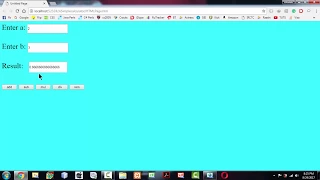JavaScript a Simple calculator App