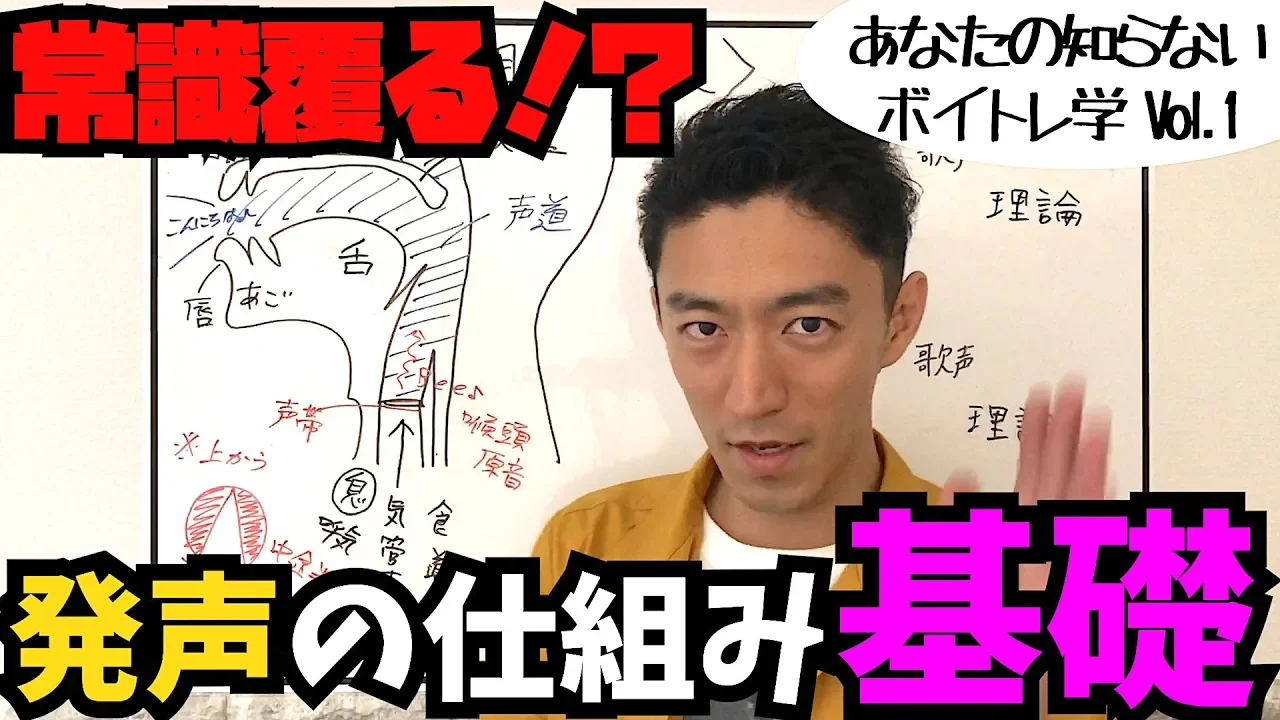 発声の仕組み基礎【あなたの知らないボイトレ学 vol.1】