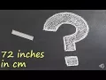 72 inches in cm