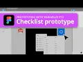 Figma Variables Pt2 - Checklist prototype with number variables using count