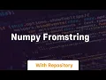 numpy fromstring