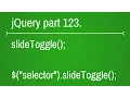 jquery slide toggle function - part 123