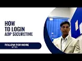 How to Login ADP Securetime and reset password