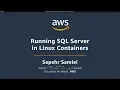 Running SQL Server in Linux Containers