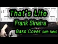 Download Lagu Frank Sinatra - That's Life [2019 Joker Movie OST] (Bass cover with tabs 167)