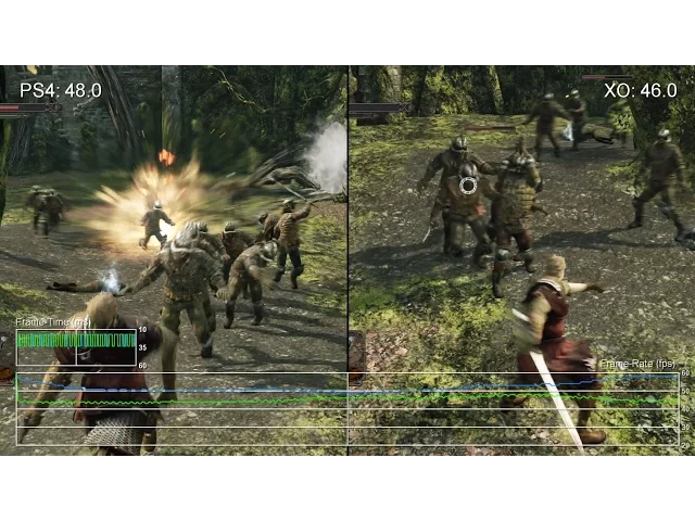 [60fps] Dark Souls 2 PS4 vs Xbox One Gameplay Frame-Rate Test