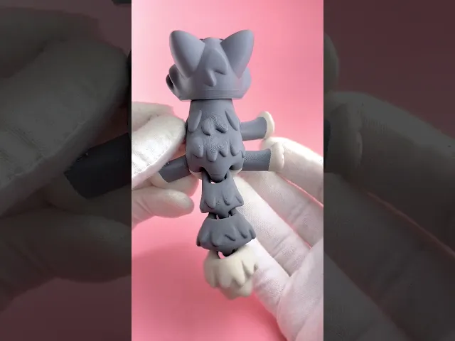 Blob Cat - Articulated Flexi Fidget Toy video thumbnail