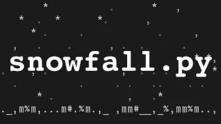 snowfall py snowfall emulator with accumulation