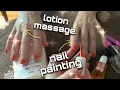 Real Person ASMR Painting My Mom s Nails and Giving Her a Hand Massage With Lotion