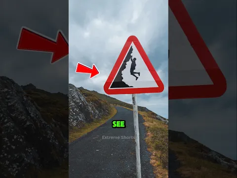 Human Hanging on a Cliff❗️😱