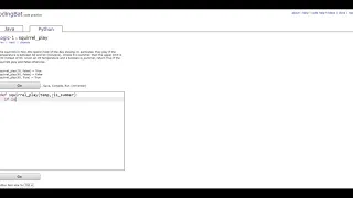 Logic-1 squirrel - play Python Tutorial codingbat com