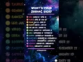 Lagu Zodiac Sign Dates ⭐