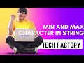 Program-9 Minimum and Maximum occurrence of character in String JAVA Tutorial Interview