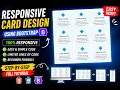 Bootstrap 5 Responsive Cards Tutorial Easy Card Design with HTML CSS Bootstrap