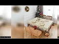 Christmas Poinsettia Jacquard Rectangle Tablecloth Party Decor Waterproof Xmas Table Cover for Kitch