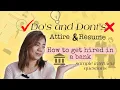 Tips on How to get hired in a bank Interview Resume and Attire Bank Teller Job