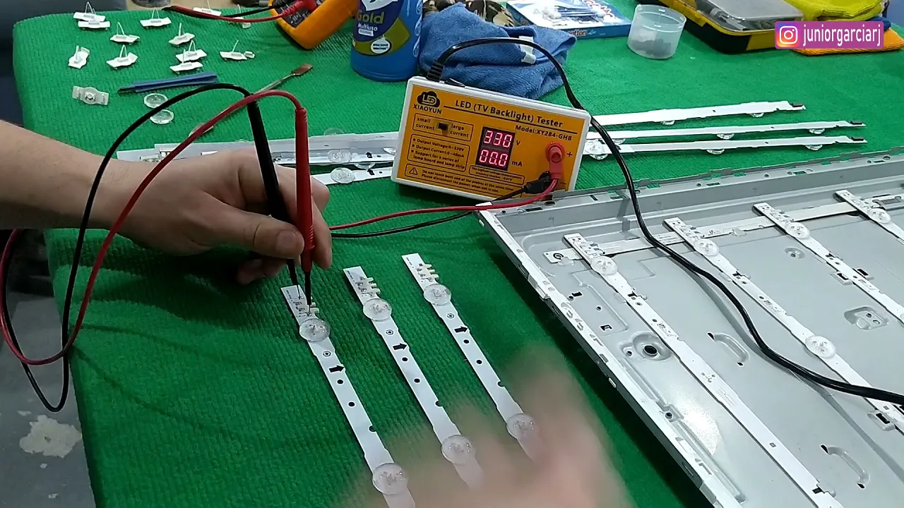 CONSERTANDO TV SAMSUNG UN48H6400 - TROCA DAS BARRAS DE LED -DICAS - PARTE 2