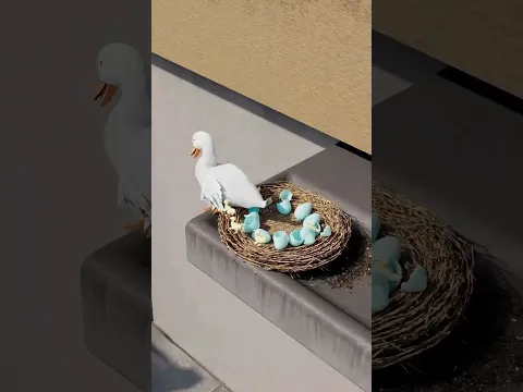 Balcony-இல் முட்டை போட்ட வாத்து 🦆 #tamil #animation #stories #shorts #duck #balcony #ducks #help