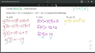 Notes 3 8 - Function Notation Part 2
