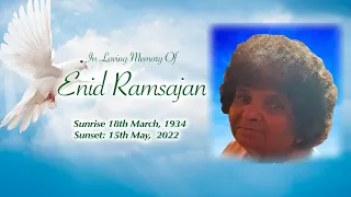 Celebrating the life of Enid Ramsajan also known as Grandmother Byee