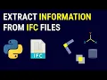 Extract information from an IFC file using python