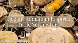 Beautiful Tablecloth from Amazon Inspired This Summer Table for 5