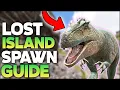 LOST ISLAND DINO SPAWN GUIDE Gigas Griffins Magmasaurs - ARK Survival Evolved