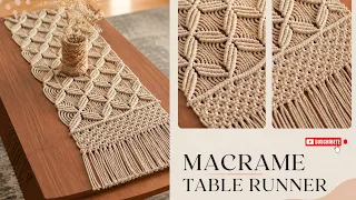 DIY Macrame Table Runner Elegant Boho Decor Tutorial
