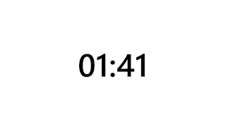 Timer for 1 minute and 41 seconds