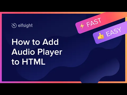 Download MP3 How to Add Audio Player Widget to HTML (2021)