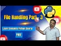 File Handling in Python Python Tutorials for Beginners Learn Complete Python Part 3