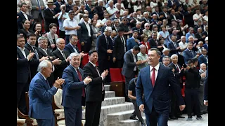 ИЧИ аябай ЧОҢ болгон ЫРЫС ОРДО борборун САДЫР ЖАПАРОВ расмий ачып ЧОҢДОРдун БААРЫ келишти - ВИДЕО