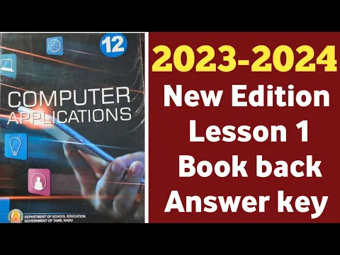 Download MP3 12th Computer Applications Chapter 1 Answers 2023-2024