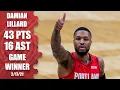 Damian Lillard erupts for 43 16 gets game-winning and-1 vs Pelicans HIGHLIGHTS NBA on ESPN
