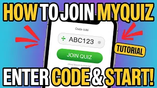 How to Join MyQuiz - Enter a Code and Start the Quiz