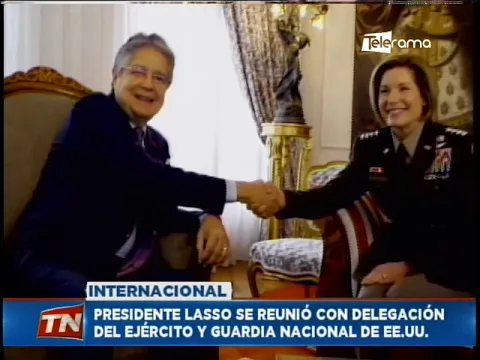 Presidente Lasso se reunió con delegación del ejército y guardia nacional de EE.UU.