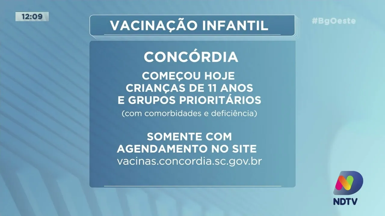 Cidades do Oeste iniciam a vacinação contra a Covid-19 em Crianças