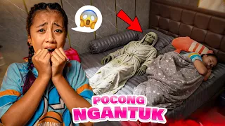 SEREM !! DINAR TIDUR BARENG POCONG 😱🥶 DIGANGGU SAMPAI GAK BISA TIDUR 😭