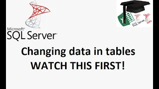 MS SQL tutorial existing data in tables Begin transactions commit rollback