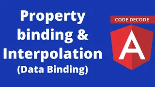 Data binding Interpolation and Property binding Angular 8 IMP Interview Concept