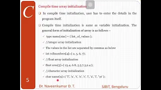 Cimpile time initialization of arrays