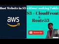 Static website hosting on Amazon S3 without making it public Using AWS CloudFront for S3 Website