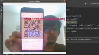 QR Code creation and detection in real time using opencv python