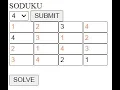 SUDOKU SOLVER USING JAVASCRIPT GUI PART-1