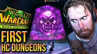 ACTUALLY HARD Asmongold 1st Heroic Dungeons of TBC Classic
