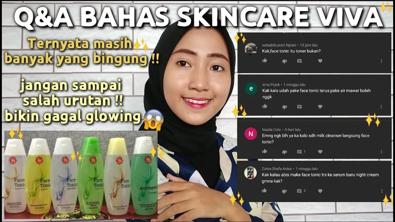 CARA PAKAI MILK CLEANSER DAN FACE TONIC VIVA COSMETIC YANG BENAR. 