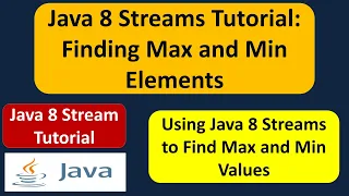 Java 8 Streams Tutorial Finding Max and Min Elements Streams in Java 8
